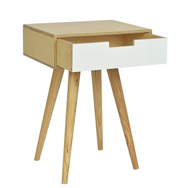 Odkládací stolek HF Living Mild Side White-image-1
