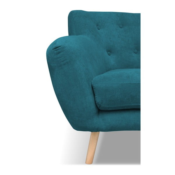 Тюркоазен диван Cosmopolitan design , 192 cm London - Cosmopolitan Design-image-3