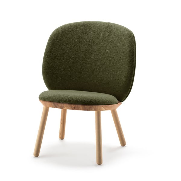 Зелен вълнен фотьойл Naïve - EMKO