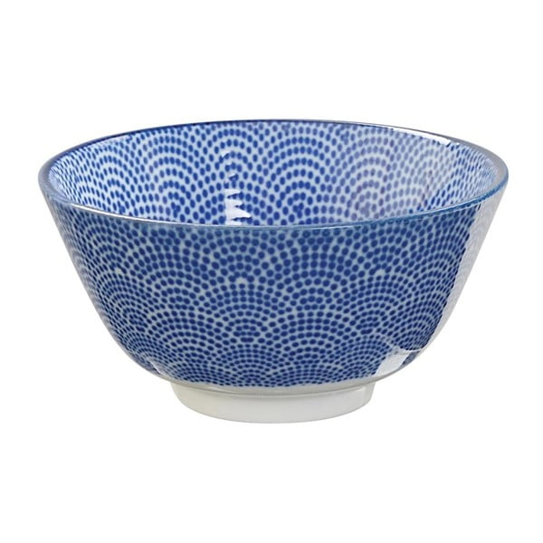 Modrá porcelánová miska na rýži Tokyo Design Studio Dots, ⌀ 12 cm