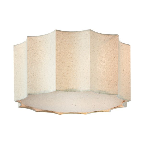 Бежово метално осветително тяло за таван с текстилен абажур ø 35 cm Olea – Markslöjd