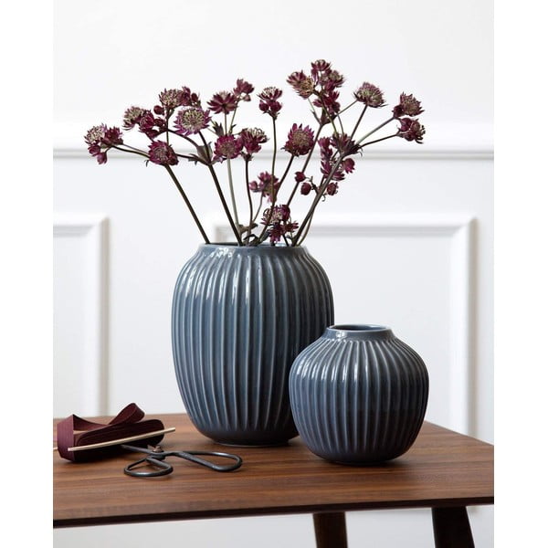 Ваза от антрацитен камък Hammershoi, ⌀ 13,5 cm Hammershøi - Kähler Design-image-1