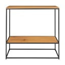 Конзолна маса с плот в дъбов декор в естествен цвят 80x36 cm Vita - House Nordic