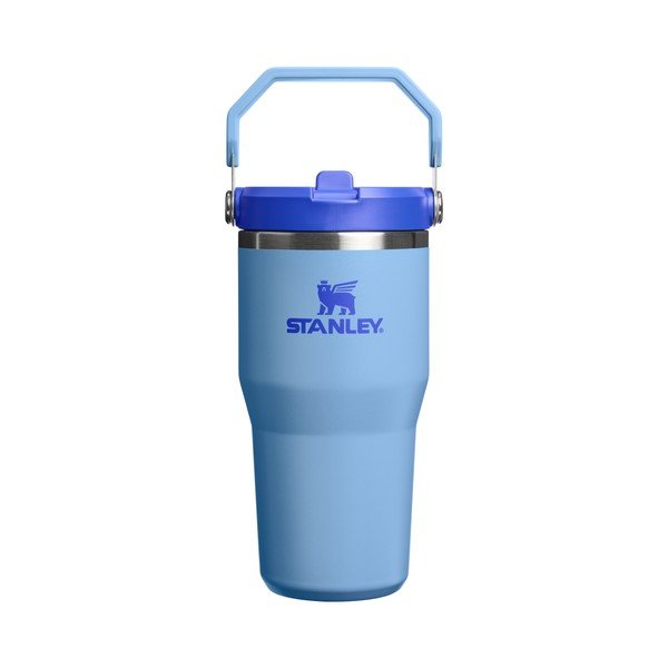 Син термос от неръждаема стомана 600 ml IceFlow™ Flip Straw 2.0 Tumbler Blue Sky – Stanley