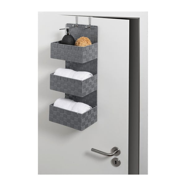 Сив троен органайзер за баня Adria - Wenko-image-2