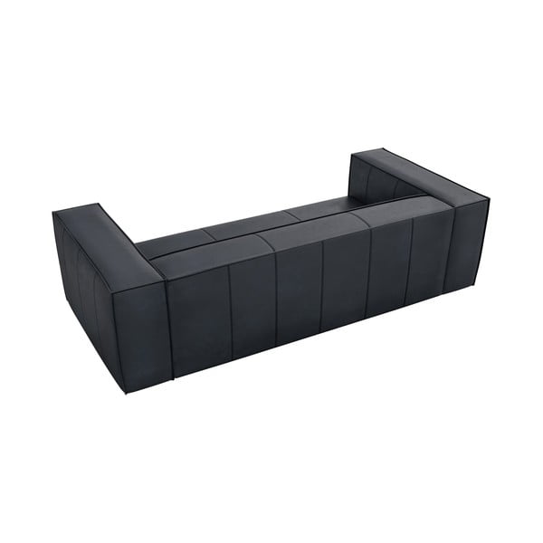 Тъмносин кожен диван 227 cm Madame – Windsor & Co Sofas-image-3