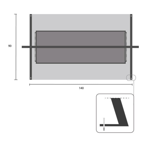 Черна метална градинска люлка Kari - Garden Pleasure-image-1