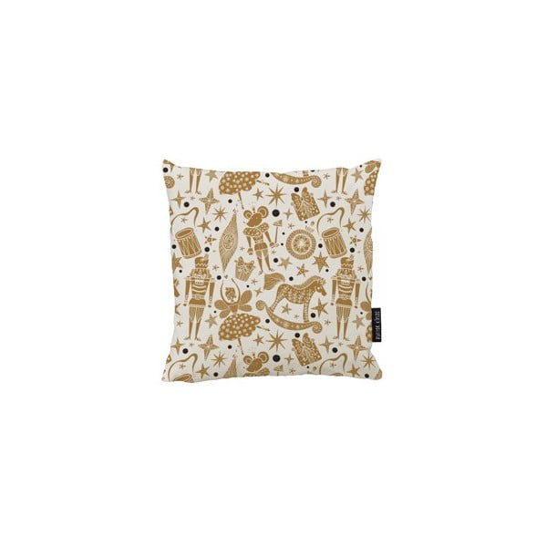 Декоративна възглавница с коледен мотив 45x45 cm Golden Nutcracker – Butter Kings