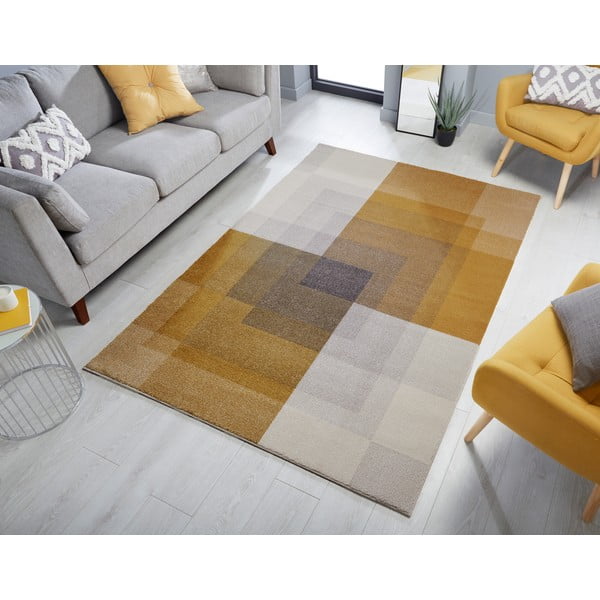 Сив и жълт килим , 120 x 170 cm Plaza - Flair Rugs-image-1