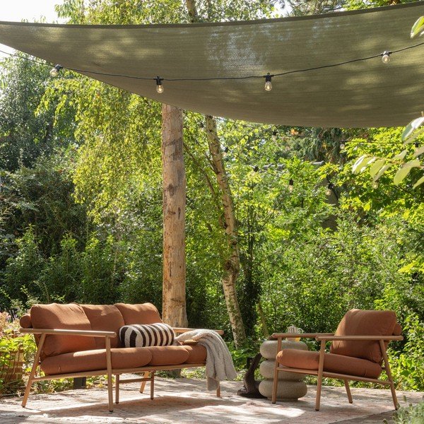 Кръгла градинска масичка от декор от камък ø 40 cm Laurel – WOOOD-image-2