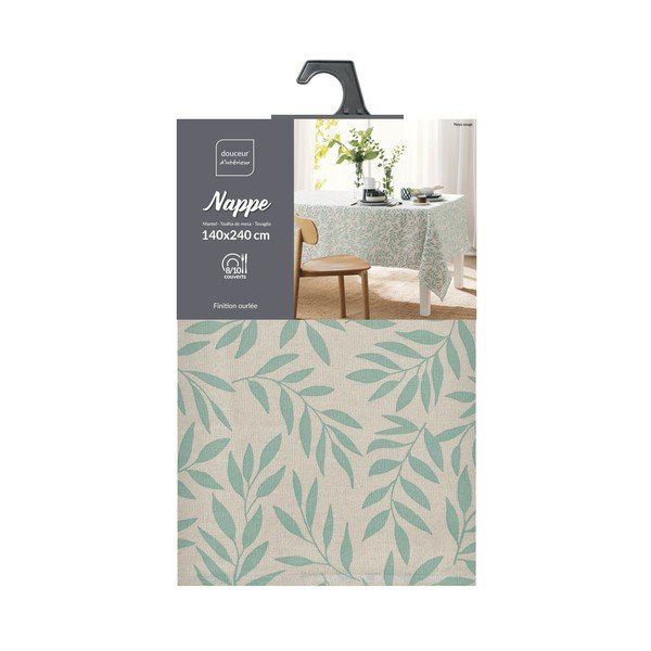 Перяща се покривка за маса 140x240 cm Naya – douceur d'intérieur