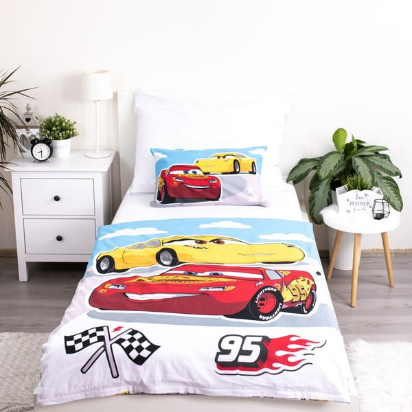 Памучно детско спално бельо 100x135 cm Cars – Jerry Fabrics-image-2