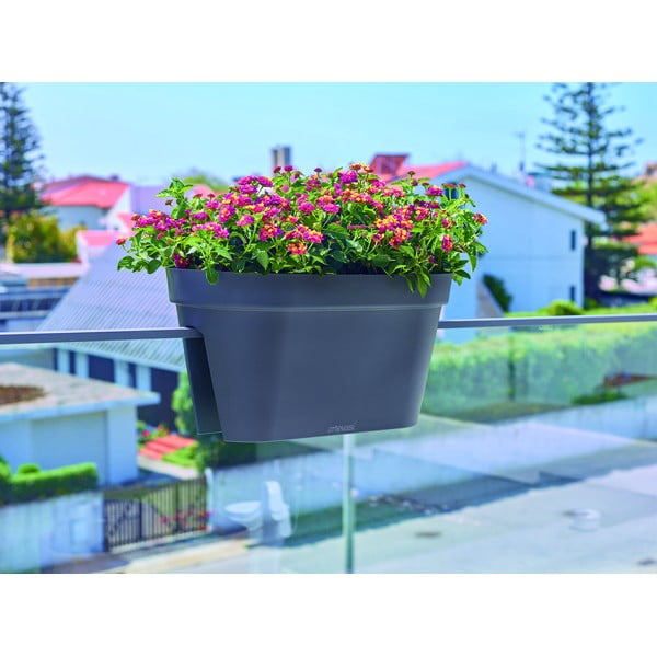 Сандък за цветя за парапети от рециклирана пластмаса 60 cm Capri – Artevasi-image-3