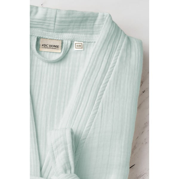 Муселинова хавлия в цвят мента размер L/XL Kimono – Foutastic-image-3