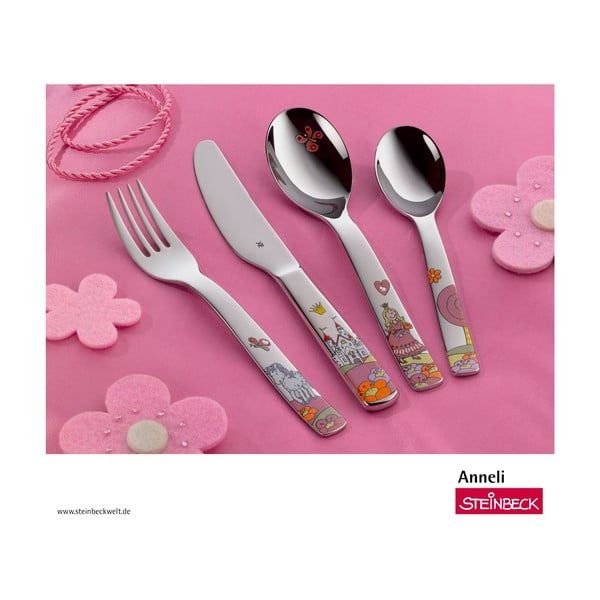 Комплект от 4 детски прибори за хранене от неръждаема стомана Anneli Anelli - WMF-image-2