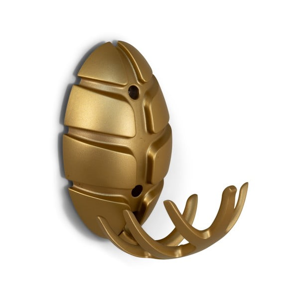 Стенна пластмасова кука  в златист цвят Bug – Spinder Design-image-2