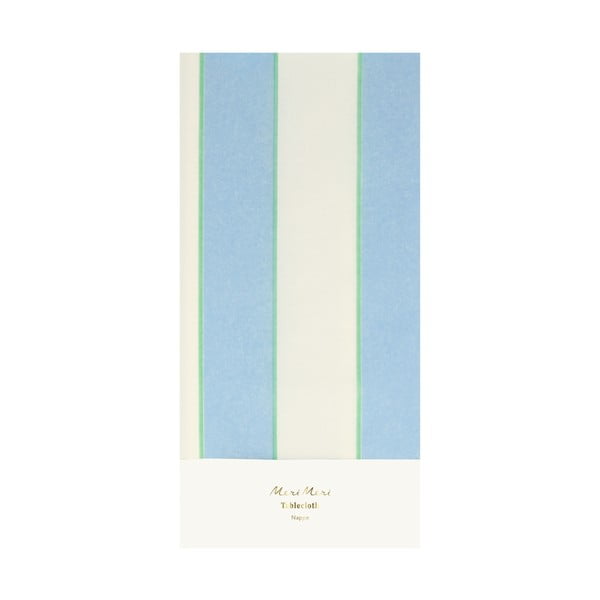 Покривка за маса 137x259 cm Pale Blue Stripe – Meri Meri