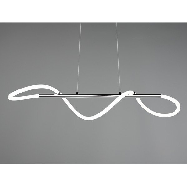 Метално LED затъмняващо се висящо осветително тяло в сребрист цвят Argos – Reality-image-2