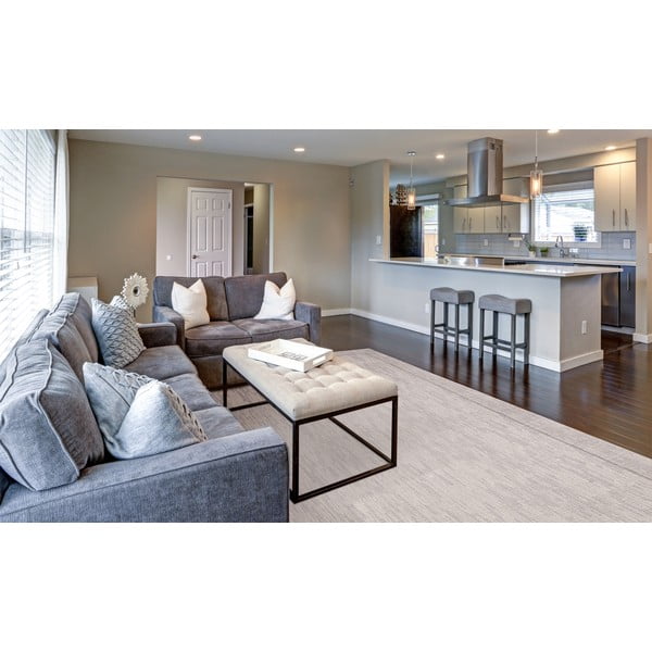 Бежов вълнен килим 160x240 cm Linea - Agnella-image-1