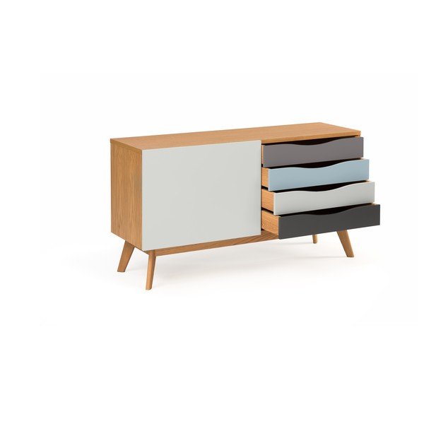 Комод със сини и сиви чекмеджета Avon - Woodman-image-3