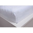 Бял разтеглив чаршаф от микроплюш 180x200 cm - Jerry Fabrics