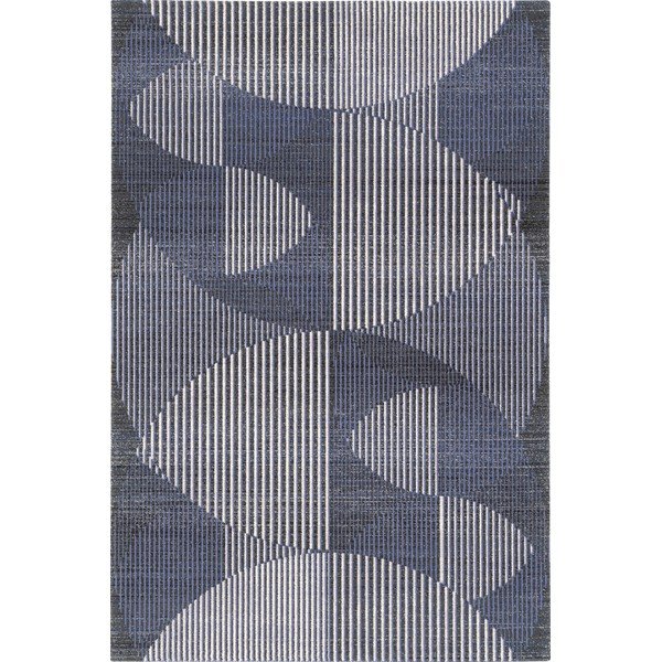 Тъмносин вълнен килим 100x180 cm Shades - Agnella