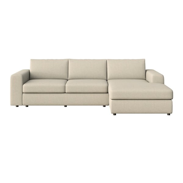 Бежов ъглов диван (десен ъгъл) Baga – Rodier