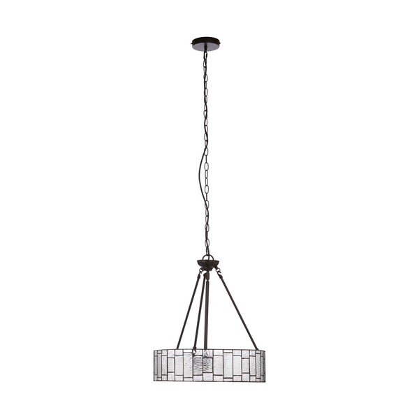 Метално висящо осветително тяло със стъклен абажур ø 46 cm Waldorf – Premier Housewares