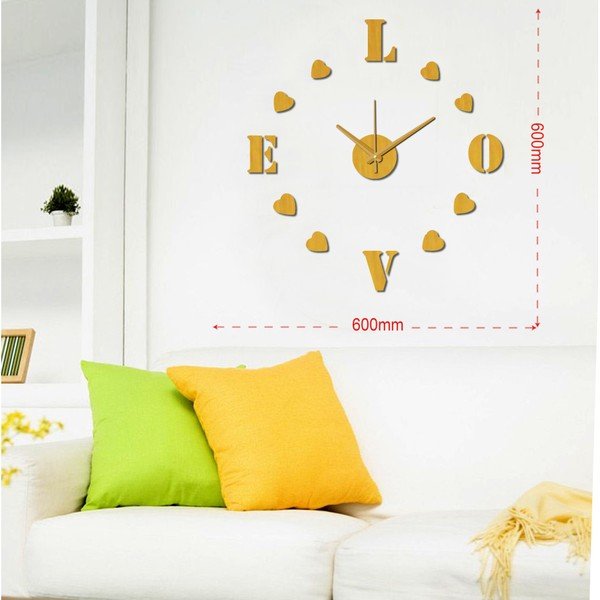 Стенен часовник Love, ⌀ 60 cm - Mauro Ferretti-image-1