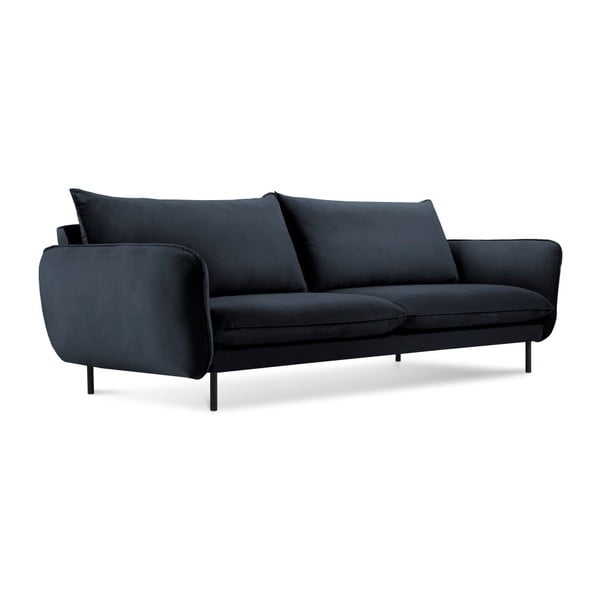Тъмносин кадифен диван , 230 см Vienna - Cosmopolitan Design