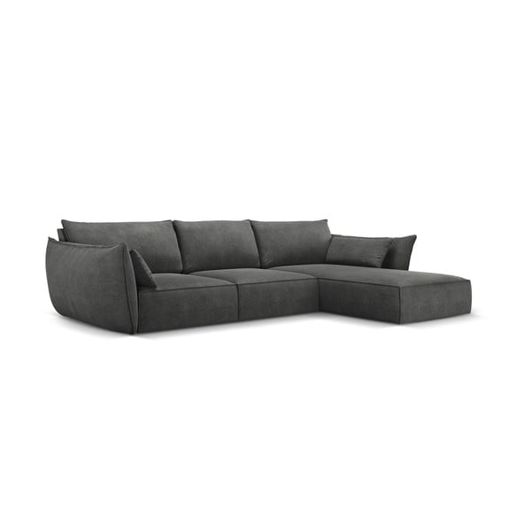 Сив ъглов диван (десен ъгъл) Vanda - Mazzini Sofas-image-2