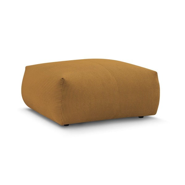 Жълта табуретка  от рипсено кадифе Voltaire – Bobochic Paris-image-3