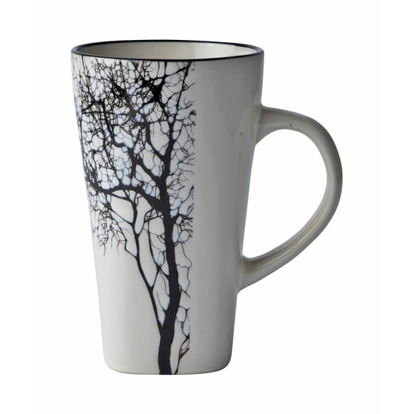 Бяла керамична чаша , 400 ml Winter Tree - Villa Collection