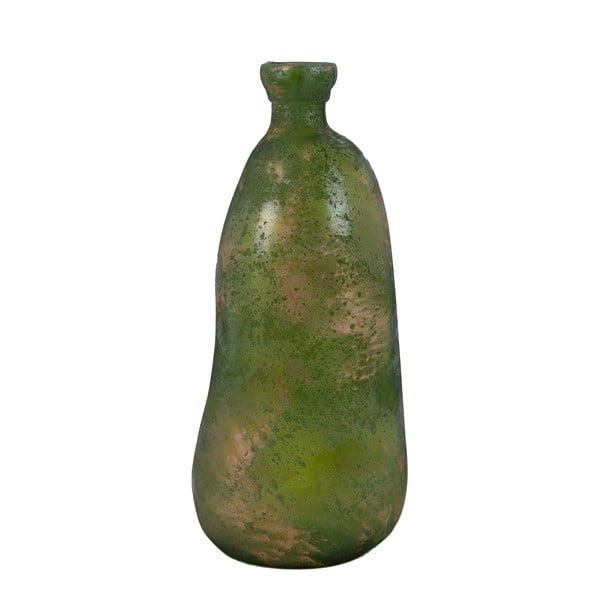 Зелена ваза от рециклирано стъкло с патина Simplicity, височина 51 cm - Ego Dekor
