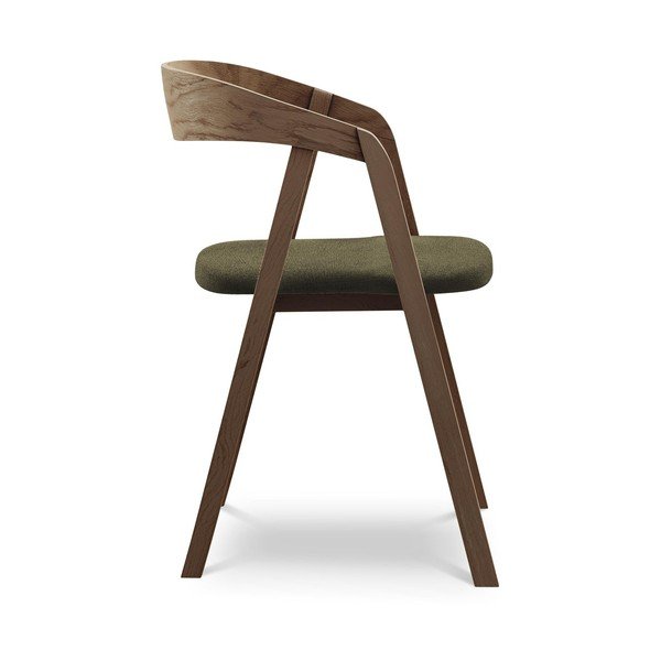 Зелен трапезен стол от масивна дървесина Erika – Makamii-image-2