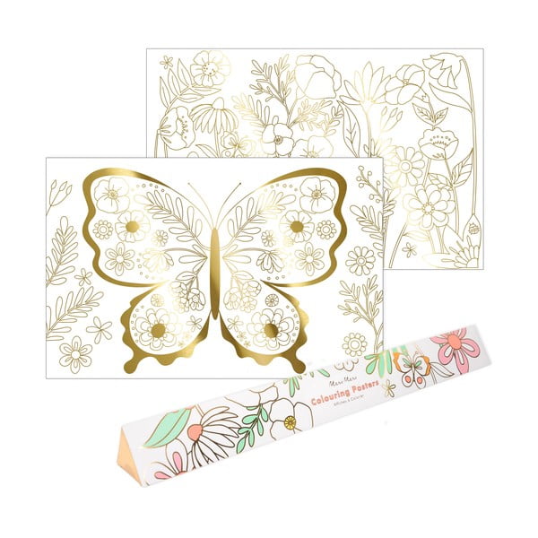 Картинки за оцветяване Butterfly – Meri Meri