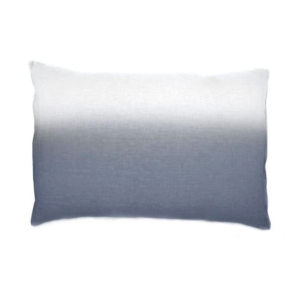 Тъмносива и бяла калъфка за възглавница от памучен перкал , 50 x 70 cm - L'Officiel Interiors