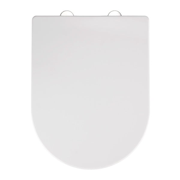 Бяла тоалетна седалка с лесно затваряне , 47 x 35,5 cm Calla - Wenko