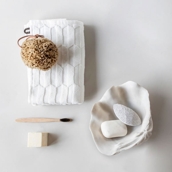 Кремави памучни кърпи в комплект от 2 броя 35x55 cm Geo - Mette Ditmer Denmark-image-4