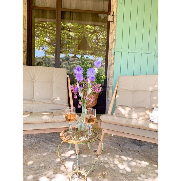 Светлокафяво градинско кресло Boogie – Karup Design-image-1