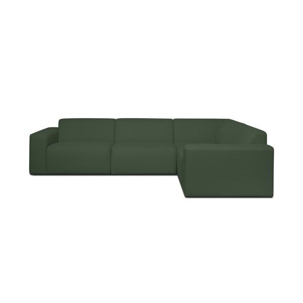 Тъмнозелен ъглов диван (десен ъгъл) Roxy - Scandic