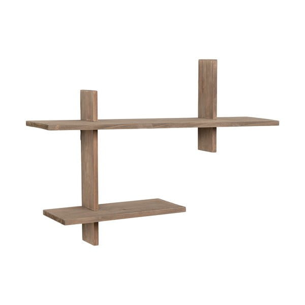 Двуетажен рафт от борова дървесина в естествен цвят Ovada - House Nordic-image-2