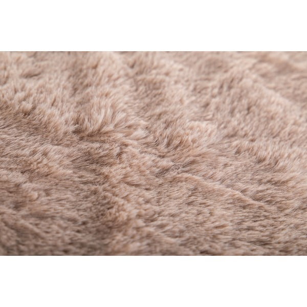 Кафяво одеяло от изкуствена кожа 150x200 cm Ruby – Tiseco Home Studio-image-2