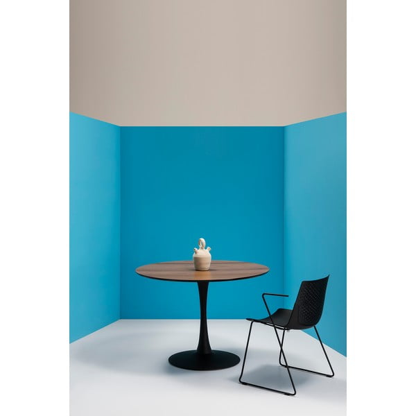 Кръгла маса за хранене с плот от орех , ⌀ 110 cm Oda - Marckeric-image-1