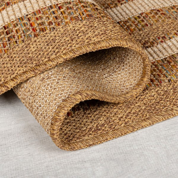 Външен килим в естествен цвят 120x170 cm Layla Border – Flair Rugs-image-2