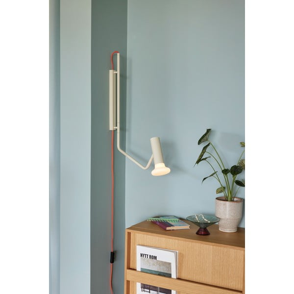 Бежова стенна лампа Wally – Hübsch-image-1