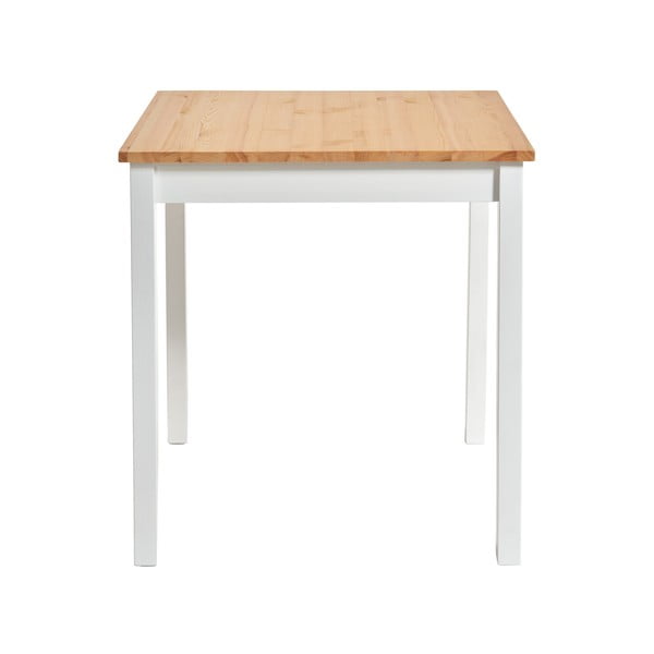 Трапезна маса от борова дървесина с бяла конструкция , 70 x 70 cm Sydney - Bonami Essentials-image-2