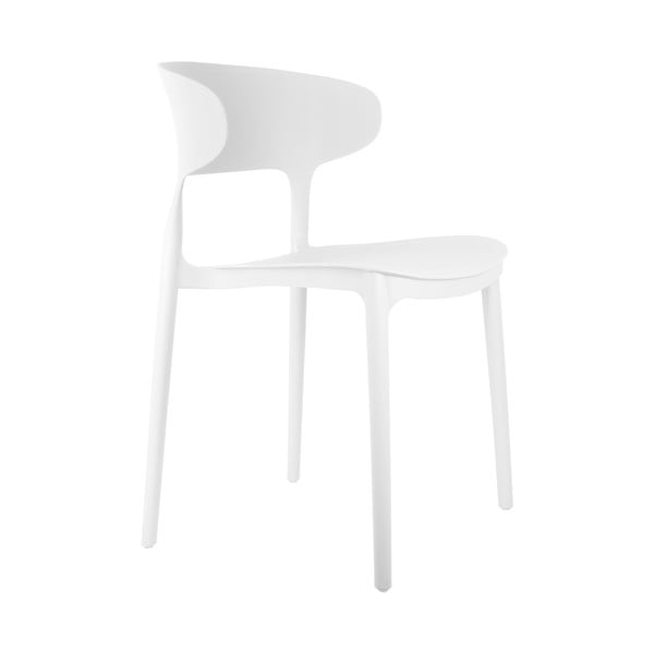 Бели пластмасови трапезни столове в комплект от 4 бр. Fain – Leitmotiv