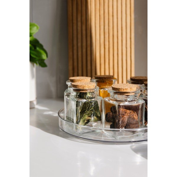 Въртящ се пластмасов органайзер за подправки ø 24 cm – Casa De Engel-image-1