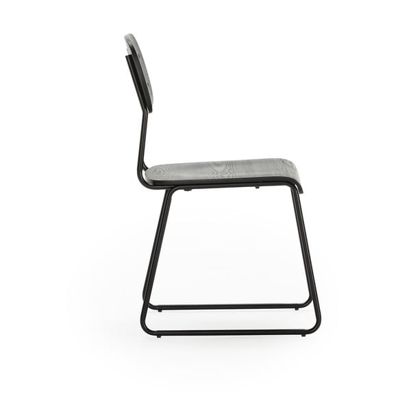 Черни трапезни столове в комплект от 2 бр. Aira – Marckeric-image-4